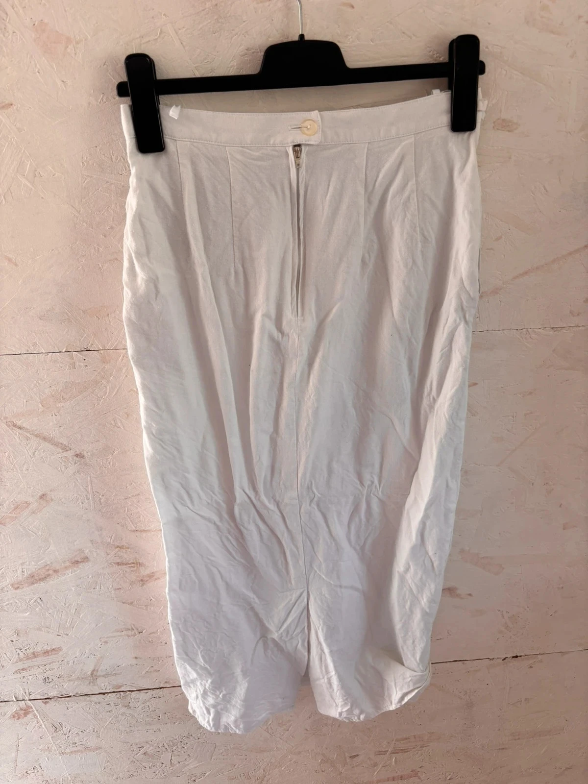 Falda larga fluida de lino y viscosa blanca Canda (C&A) Talla 38 (estimada) Muy buen estado – photo 10